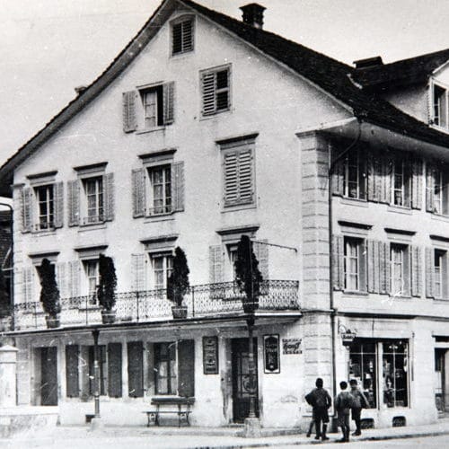 Drogerie A. Jost, Standort Postplatz ca. 1925